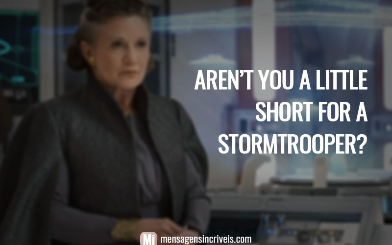 Aren’t you a little short for a stormtrooper?