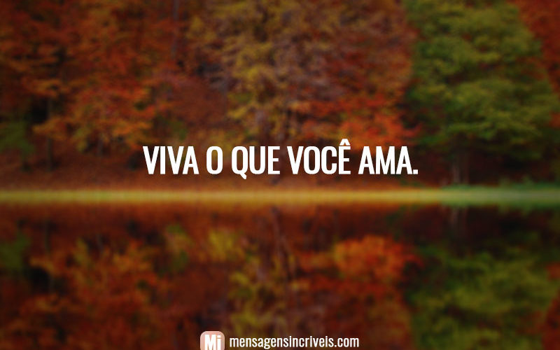 Viva o que você ama