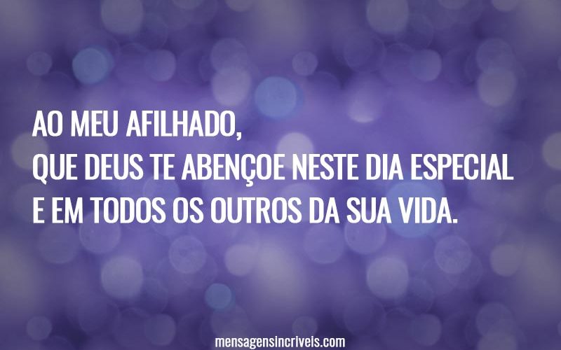 Ao ser convidada para ser sua madrinha, me emocionei como nunca antes. Você é um filho que levarei para sempre no coração.
