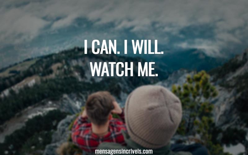 I can. I will. Watch me.