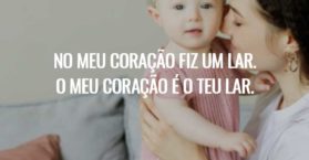 No meu coração fiz um lar. O meu coração é o teu lar.