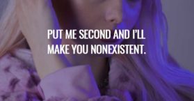 Put me second and i’ll make you nonexistent.