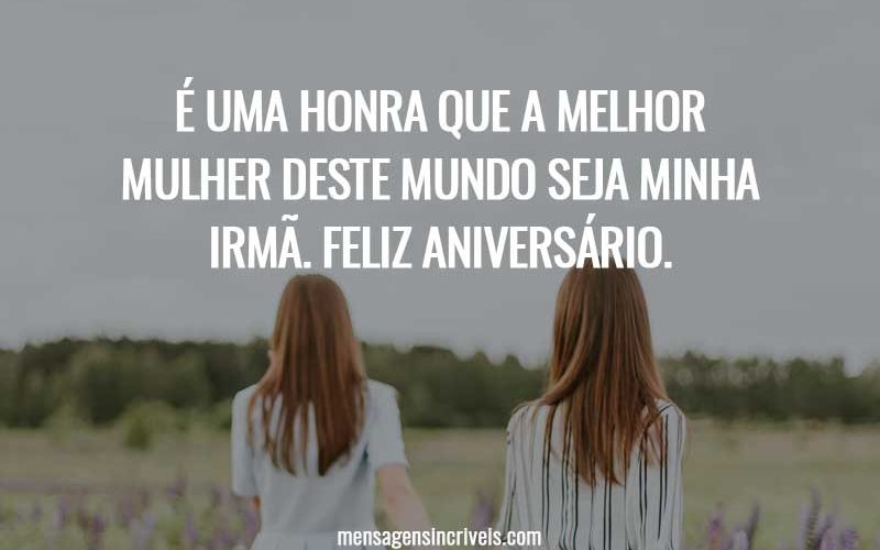 E uma honra